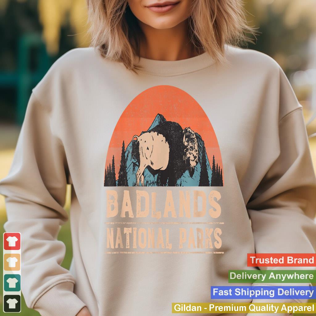 Vintage Badlands National Park T shirt Buffalo Bison Shirt