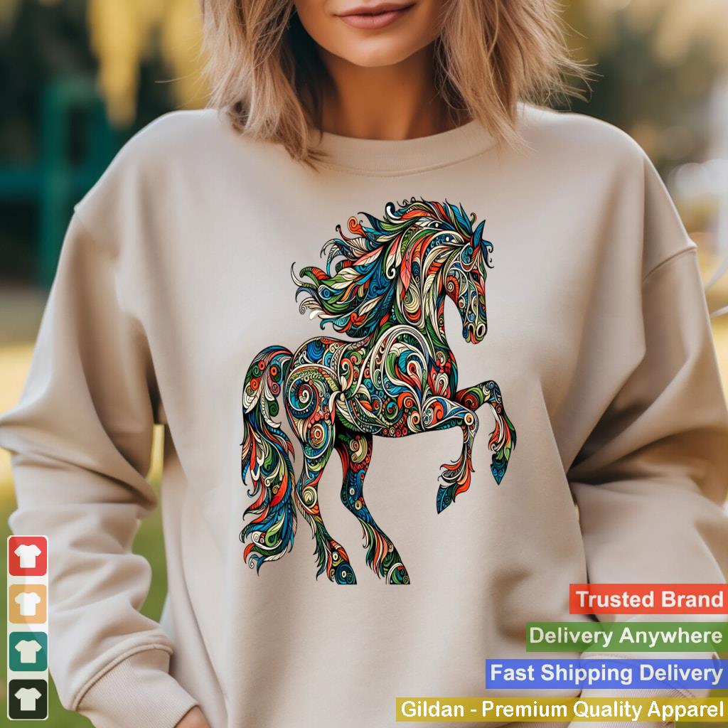 Horse Fantasy Colorful Illustration