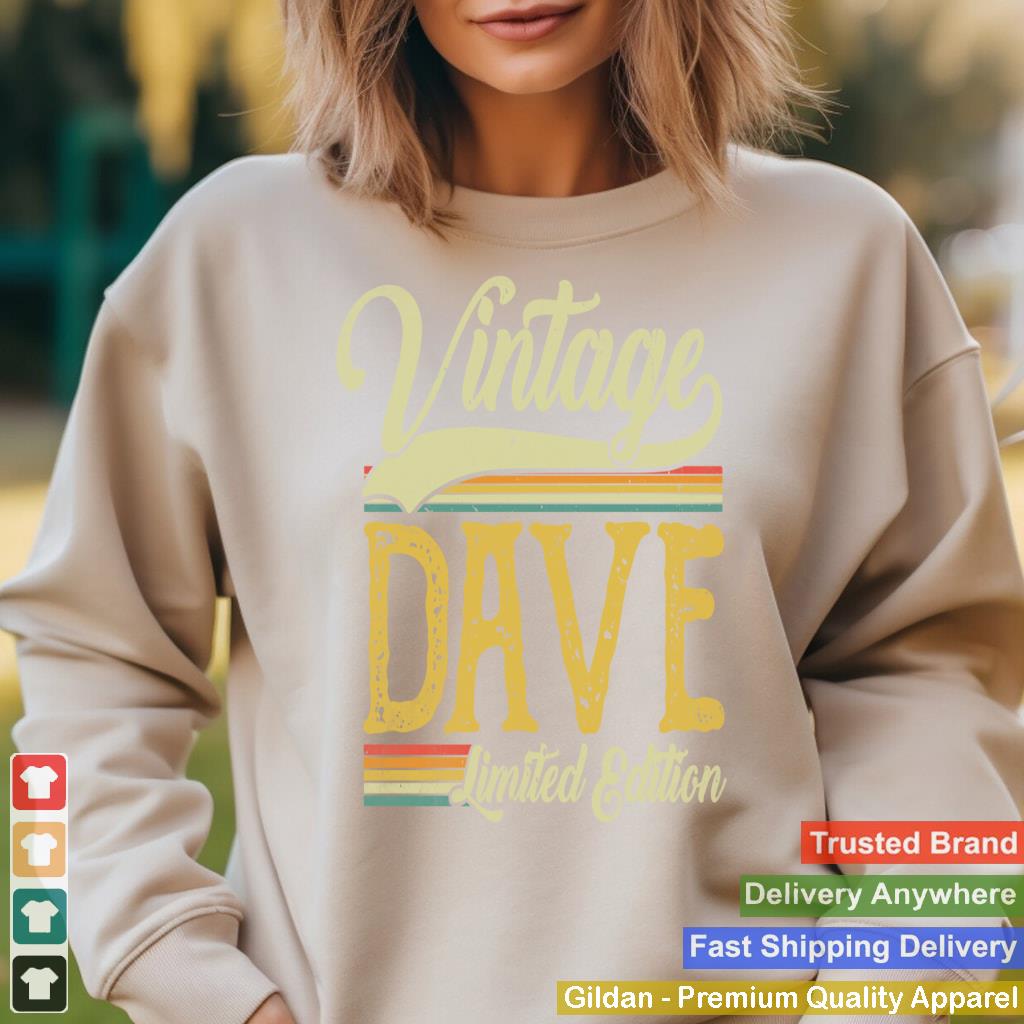 Vintage Dave Name Saying Gifts For Dave Birthday Long Sleeve