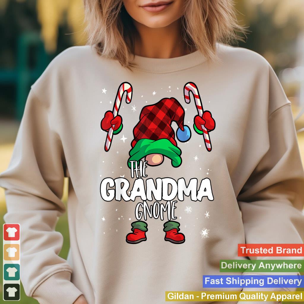 Grandma Gnome Red Buffalo Plaid Matching Family Christmas