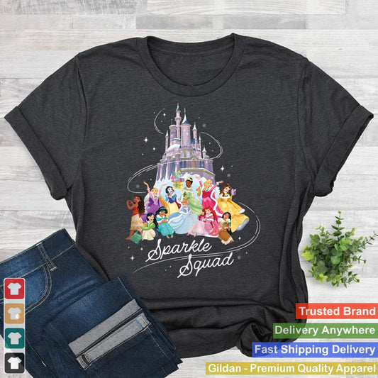 Disney Princess Sparkle Squad Winter Holiday Castle Tank Top