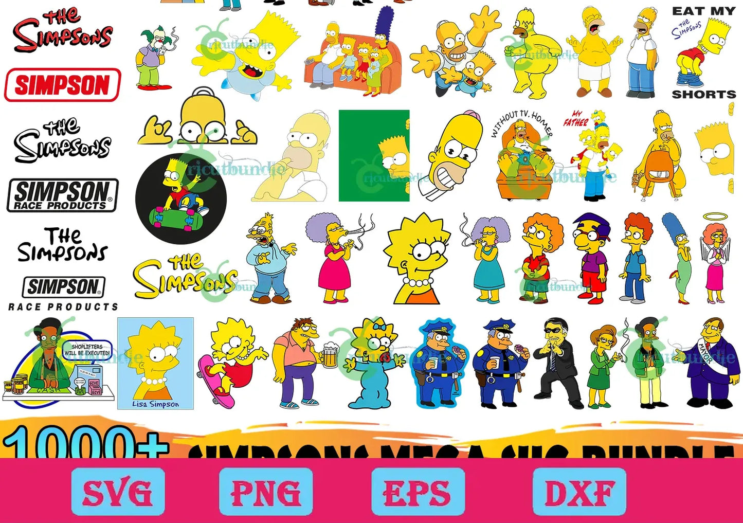 1000+ The Simpsons Bundle Svg