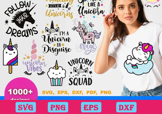 1000+ Unicorn Bundle Svg