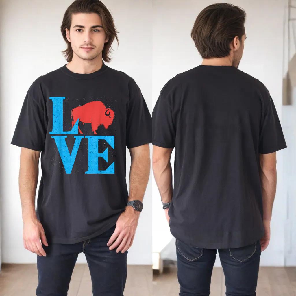 Love Buffalo Wild American Bison Lover Gifts Valentine Day