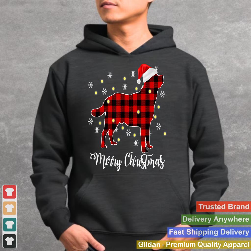 Merry Christmas Plaid Buffalo Labrador Lover