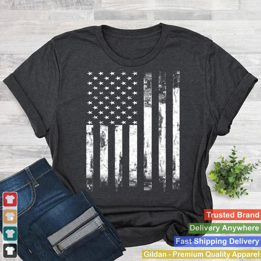 Vintage Style Patriotic gift Distressed America USA Flag