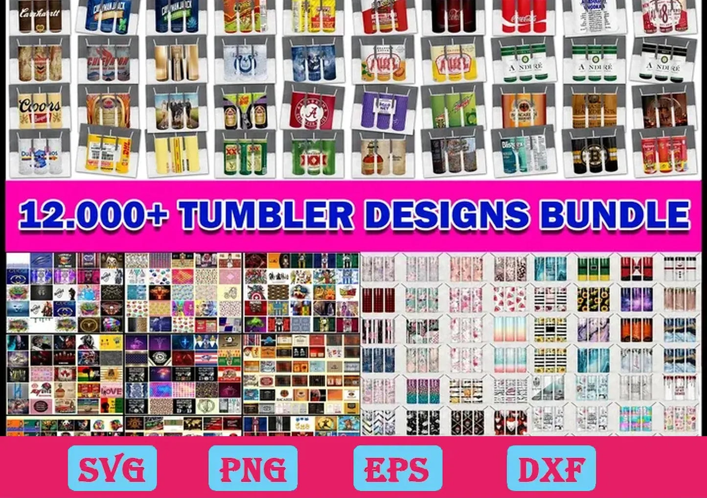 12.000+ Huge Tumbler Bundle