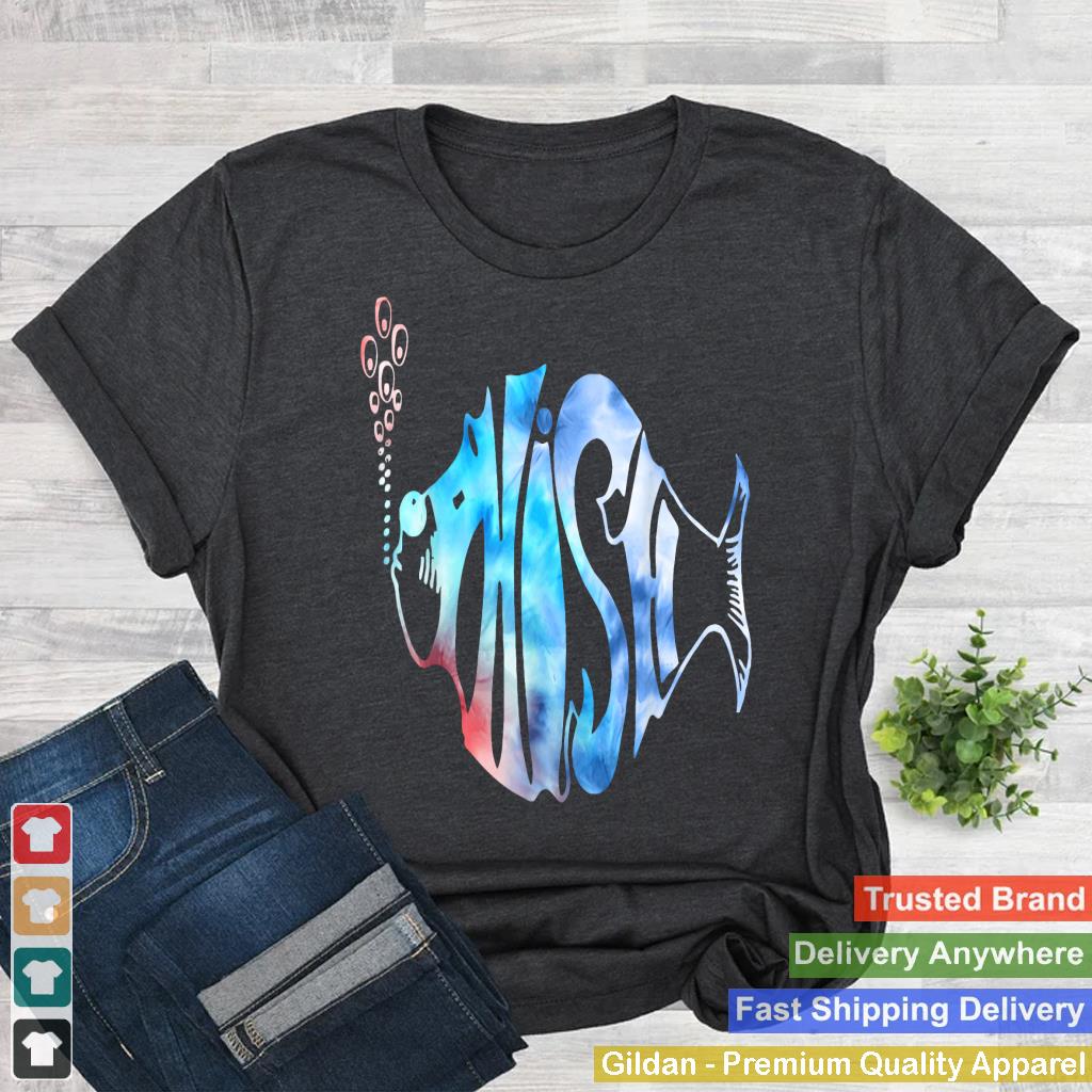 Colorful Phish-Jam, Tie-Dye Tee For Fisherman Fish Graphic