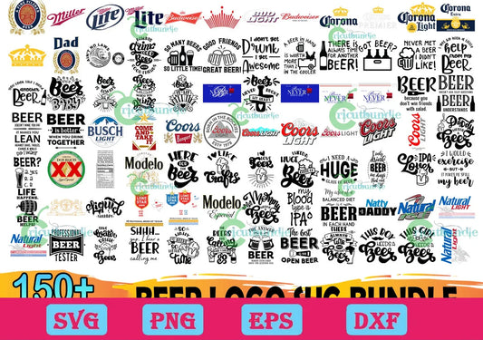 150+ Files Beer Logo Bundle Svg, Beer Svg, Budweiser Svg