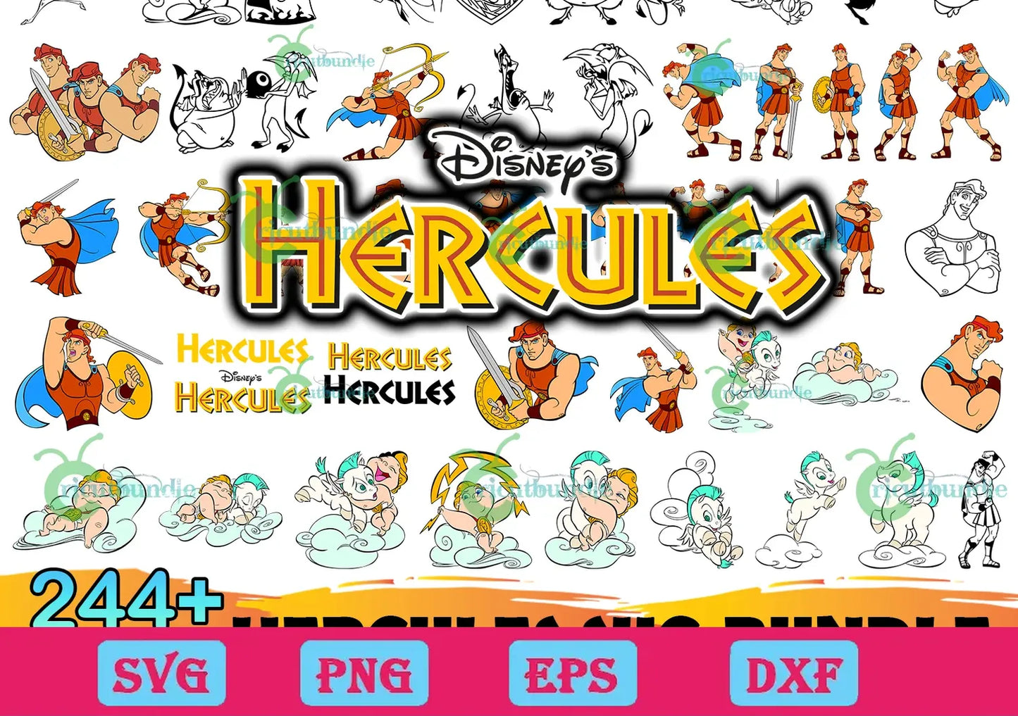 244+ Disney Hercules Bundle Svg