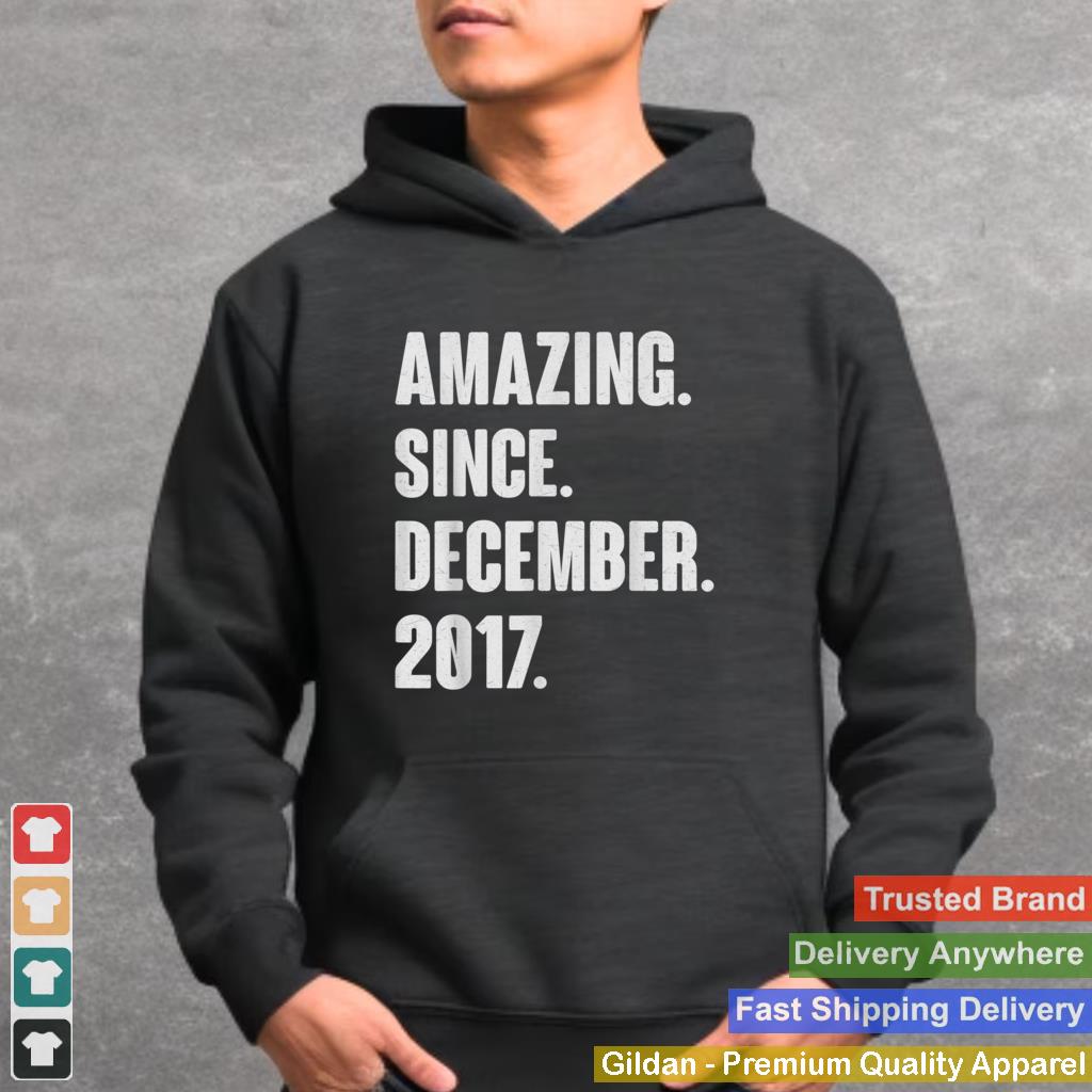 Amazing Since December 2017 Birthday Gift For 4 Year Old T Shirt