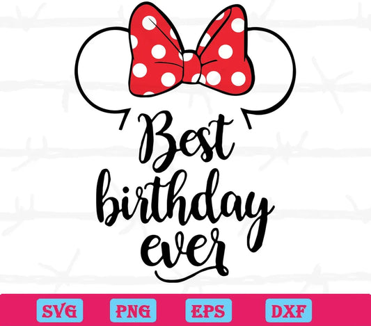 Minnie Bow Best Birthday Ever Design Files