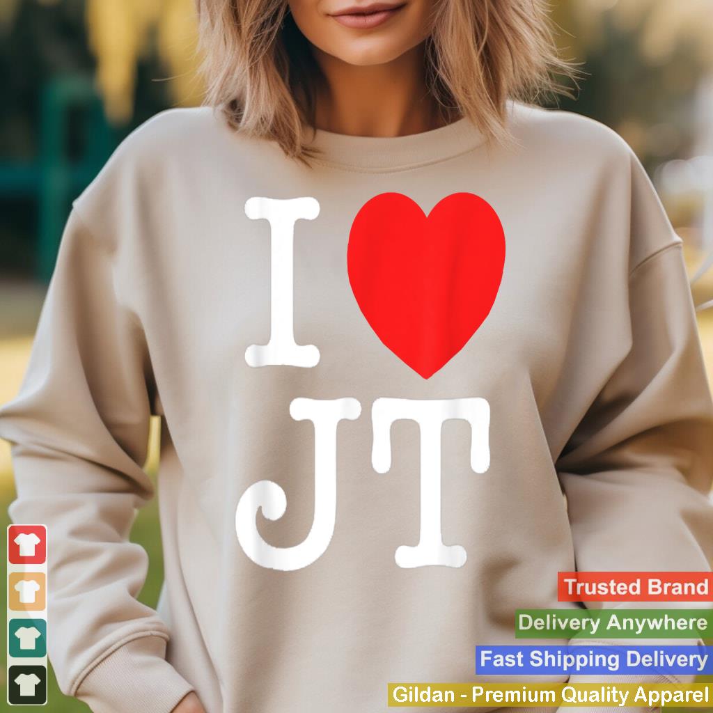 I Love JT T-shirt Gift New