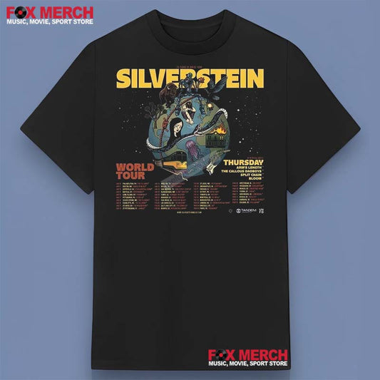 Silverstein Band North America Tour 2025 Concert Shirt, hoodie, long sleeve, sweatshirt and tank top