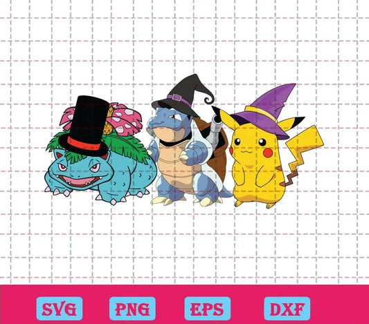 Pokemon Svg Funny Pokemon Witch Hat Svg