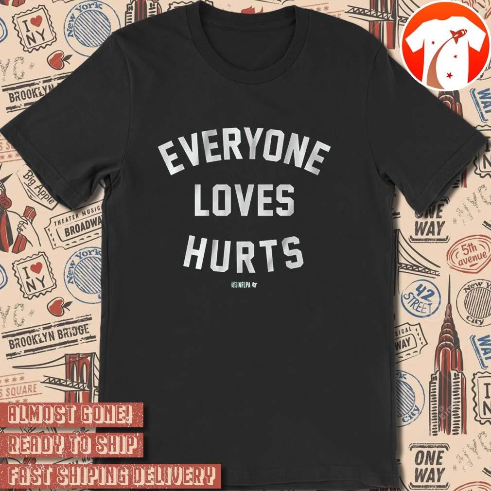 Official Jalen Hurts Everyone Loves Hurts Philadelphia Eagles NFL Footbal 2024 t-shirt