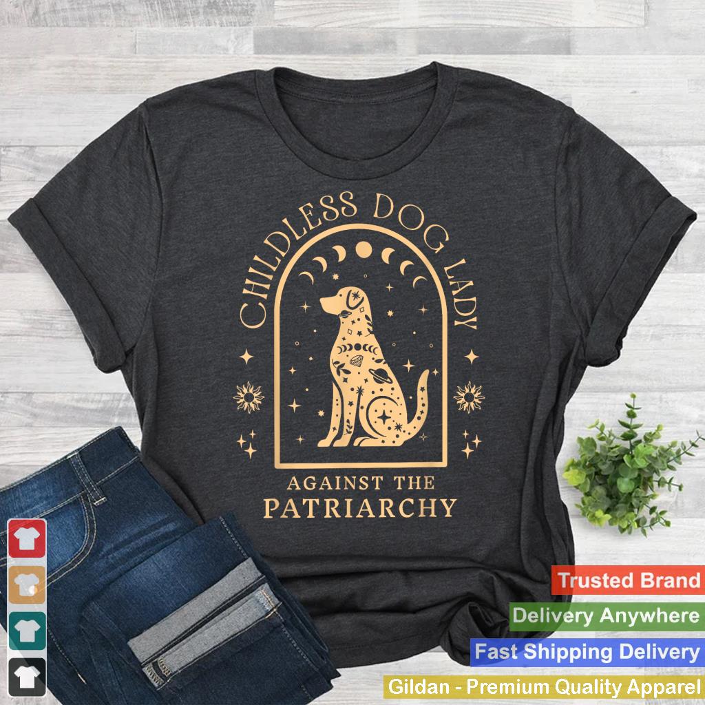 Vintage Childless Dog Lady Against Patriarchy Feminist Dog