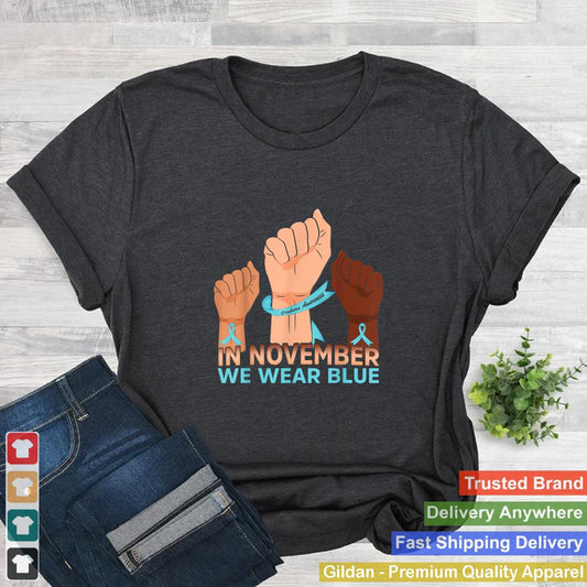 In November We Wear Strong Hands Diabetes Awareness T Shirt 1