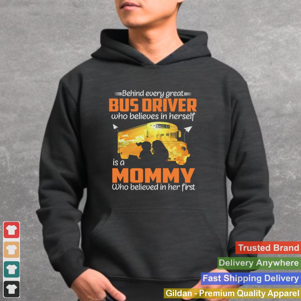 2021 Behind Every Great Perfect Bus Drivers mom shirt