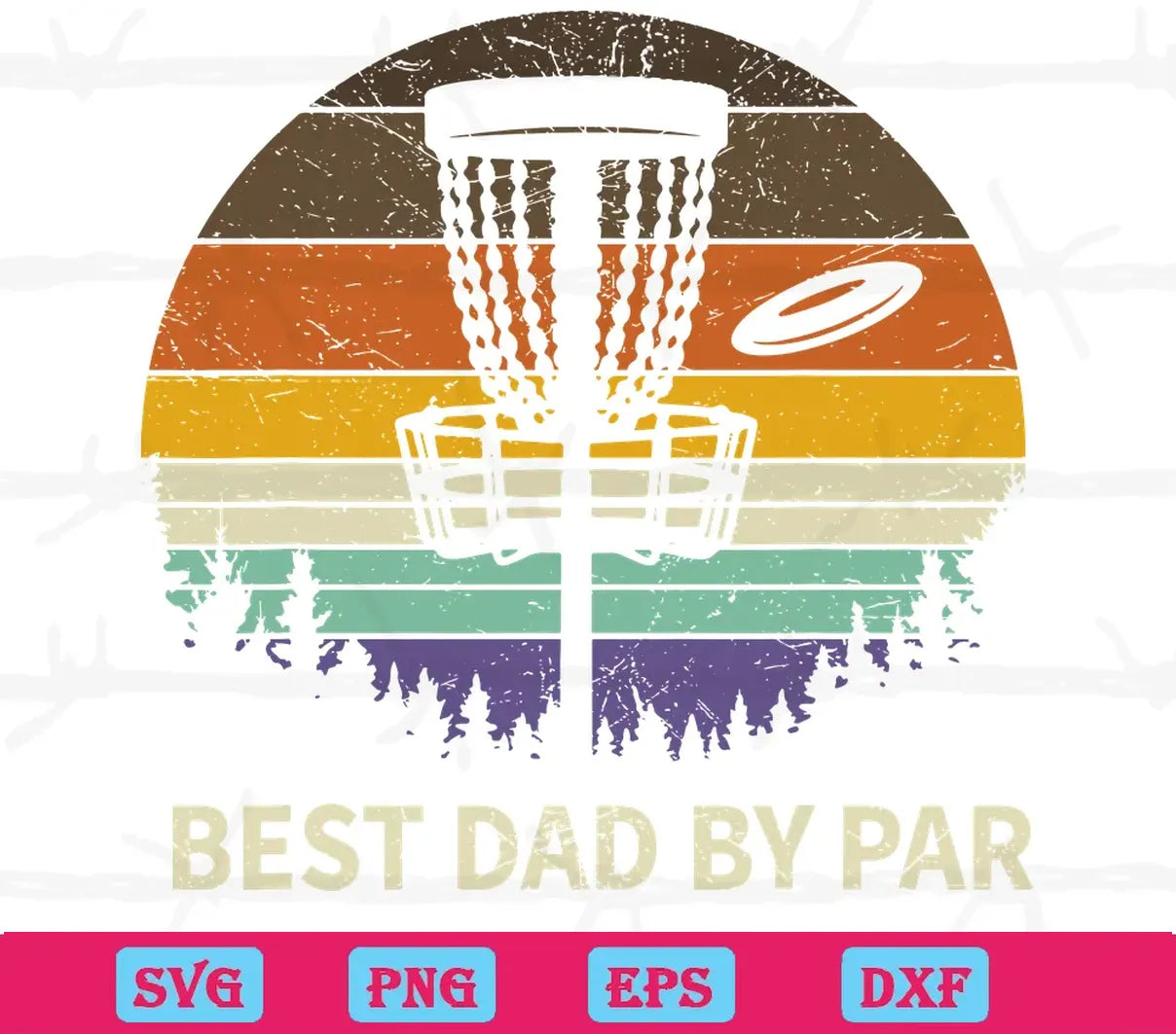 Best Dad By Par Father'S Day, Layered Svg Files