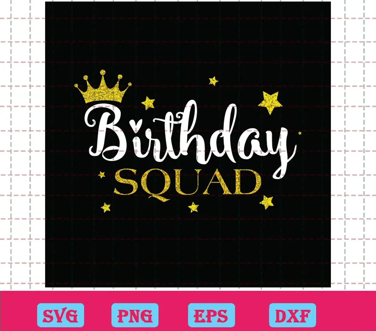 Birthday Squad Crown, Free Commercial Use Svg Fonts