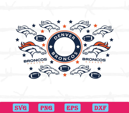 Denver Broncos Starbucks Wrap, Graphic Design