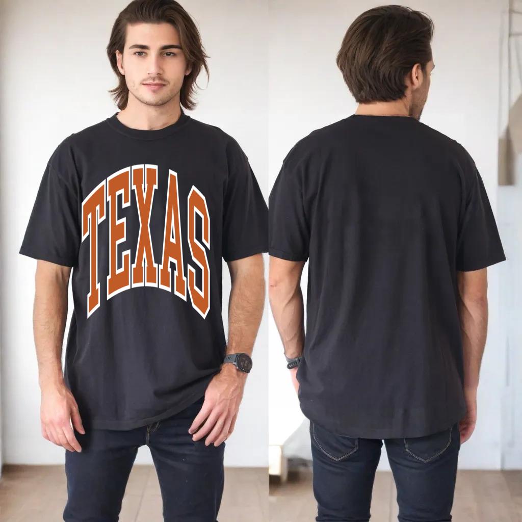 Vintage Texas Orange Men Texas Women Retro Classic TX Tee Sweatshirt