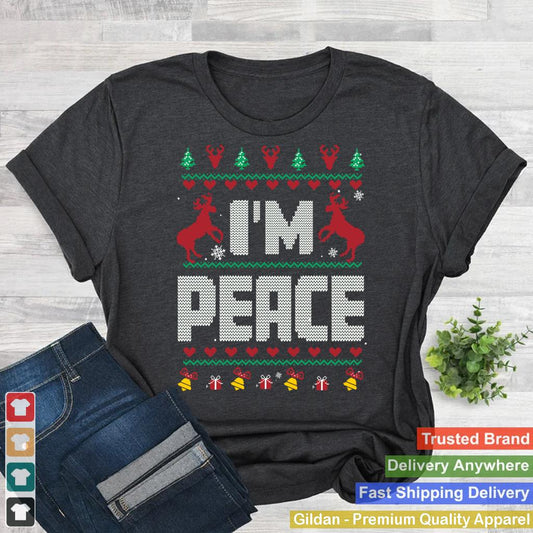 I Come In Peace - I'm Peace Xmas Matching Couples Christmas