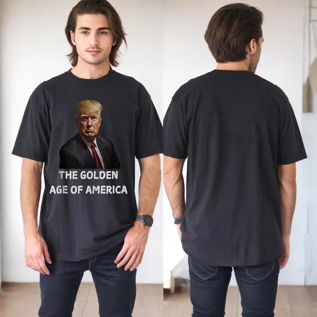 trump THE GOLDEN AGE OF AMERICA Tank Top