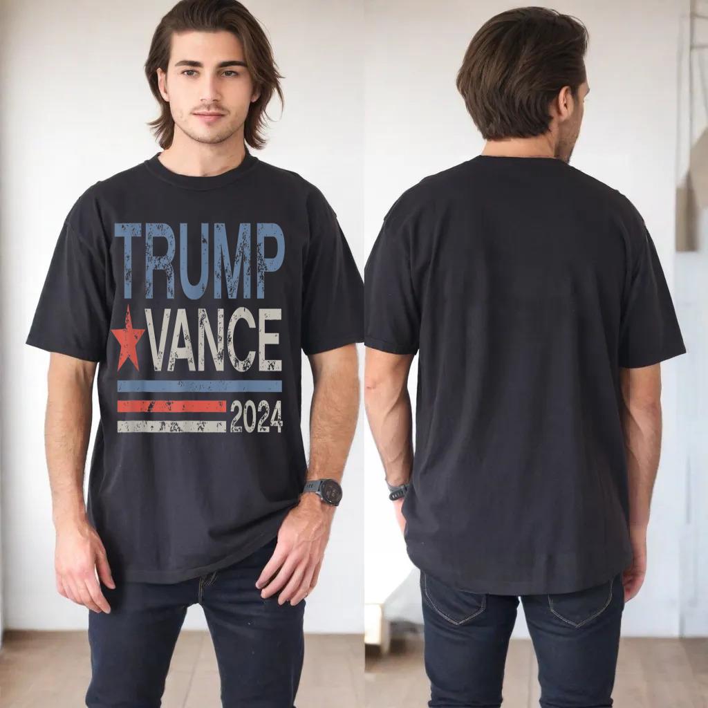 Trump Vance 2024 Retro Stripe Trump JD Vance