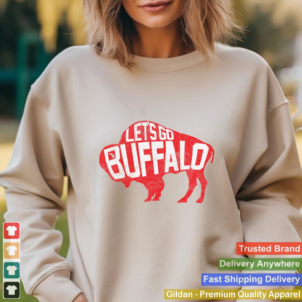 LET'S GO BUFFALO - Ny New York retro sports city fan love Pullover Hoodie