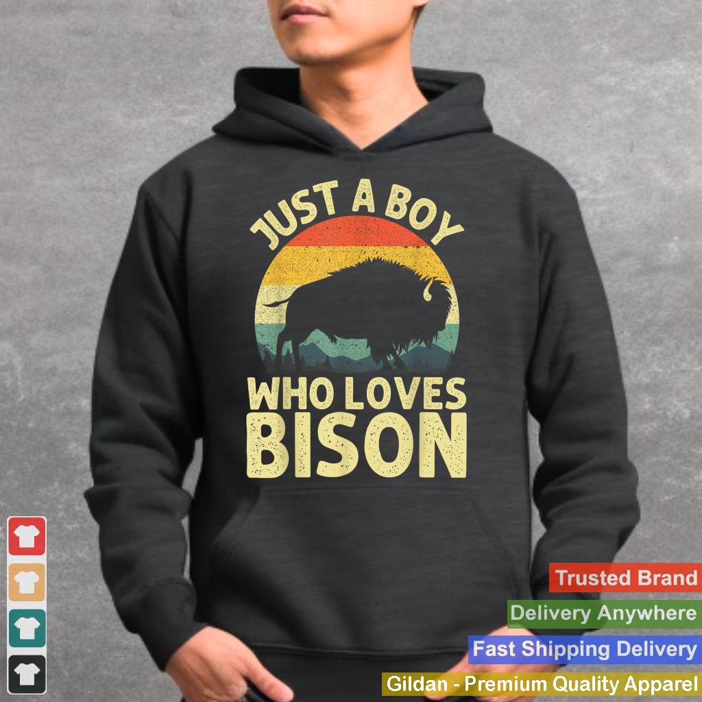 Cool Bison Design For Men Boys Wildlife Buffalo Lover Bison