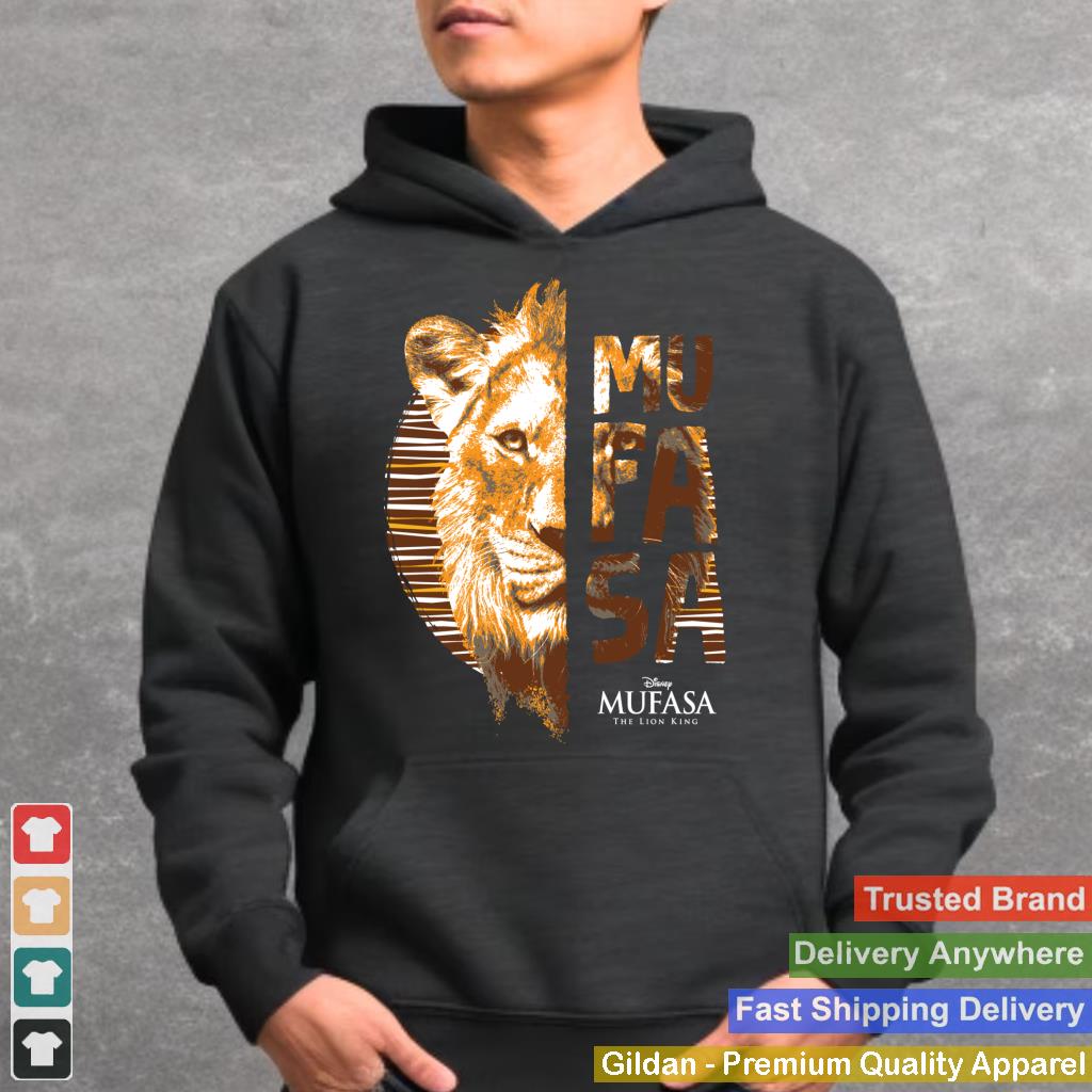 Disney Mufasa The Lion King Movie Face and Name Sun Art Long Sleeve