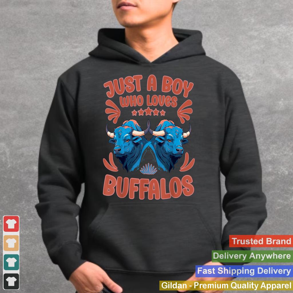 Just A Boy Who Loves Buffalos  Kids Buffalo