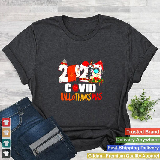 2020 Pug Covid Hallothanksmas shirt