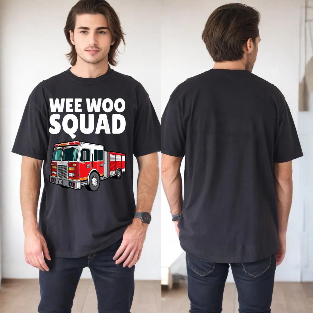 Funny Firefighter Art For Men Women Kids Fire Truck Fireman