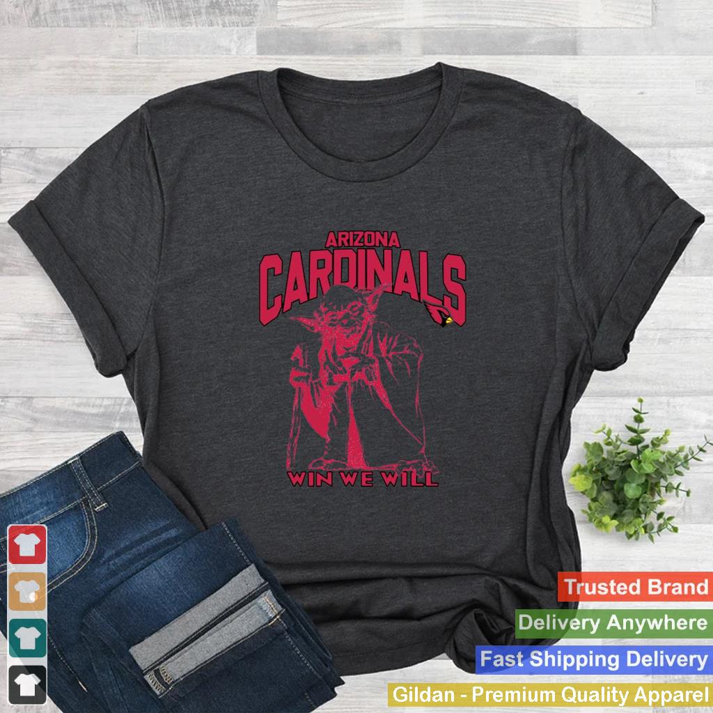 Arizona Cardinals Star Wars Yoda Win We Will T shirt