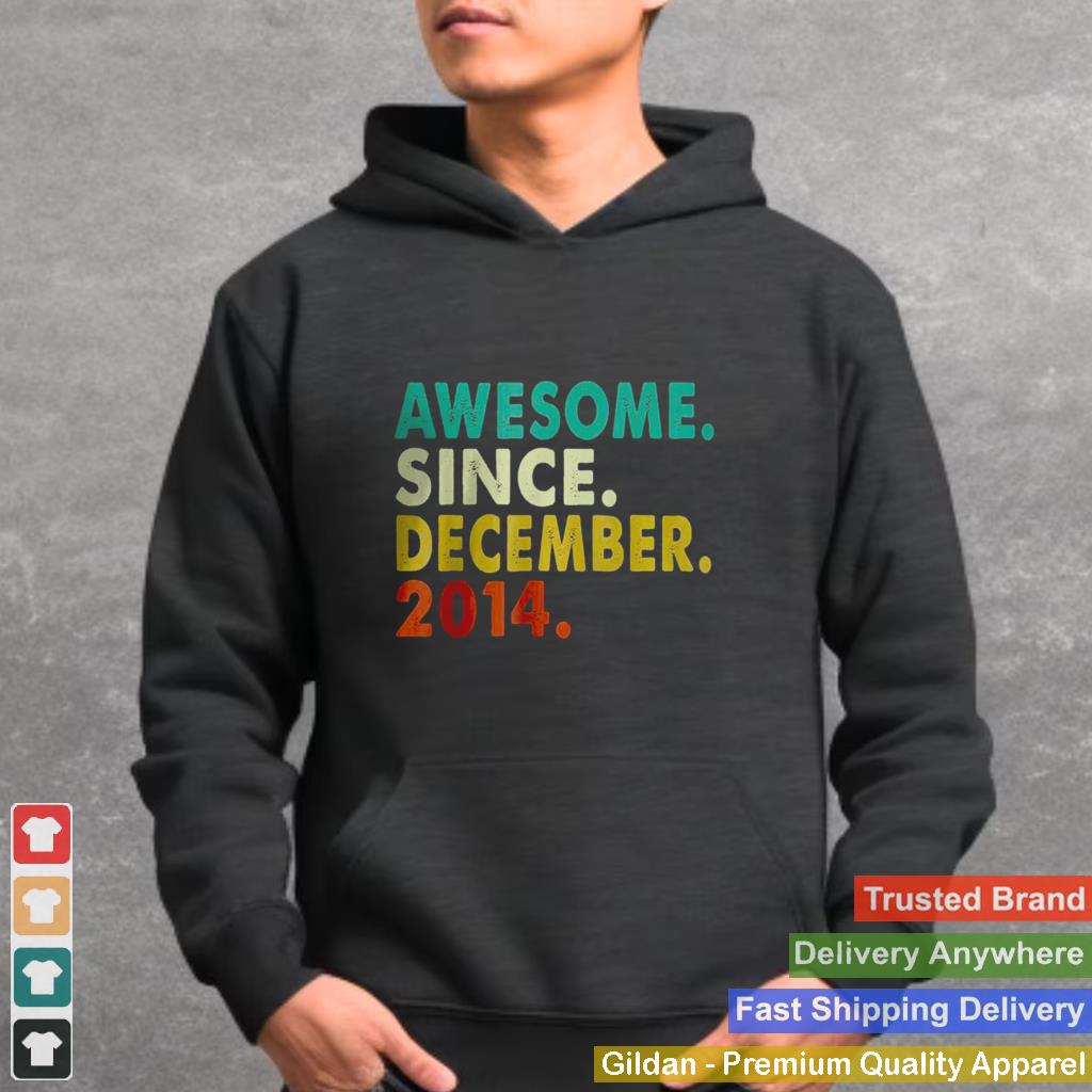 Awesome Since December 2014 7th Birthday Gift T Shirt