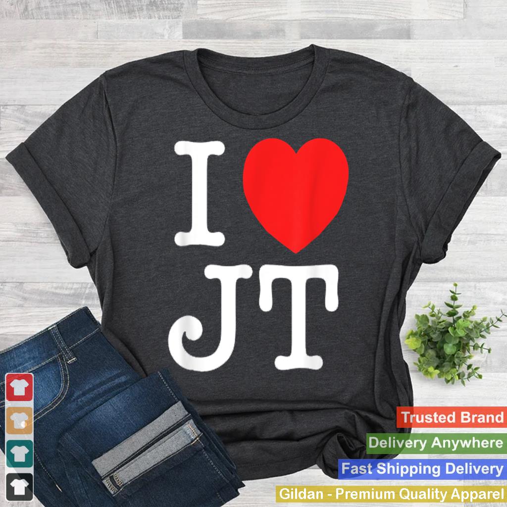 I Love JT T-shirt Gift New