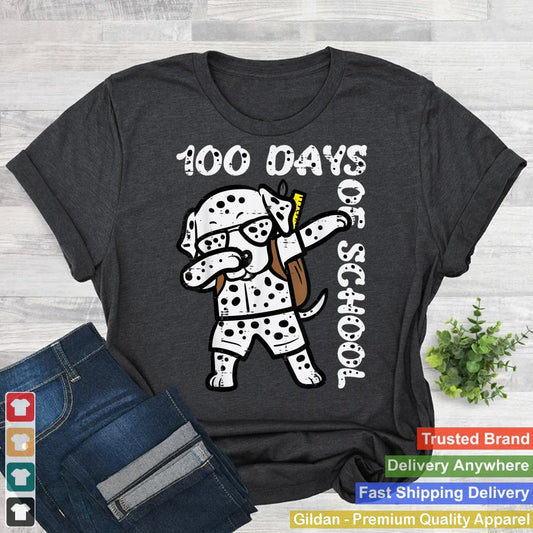 100 Days School Dalmatian Dog Dab 100th Day Boys Girls Kids