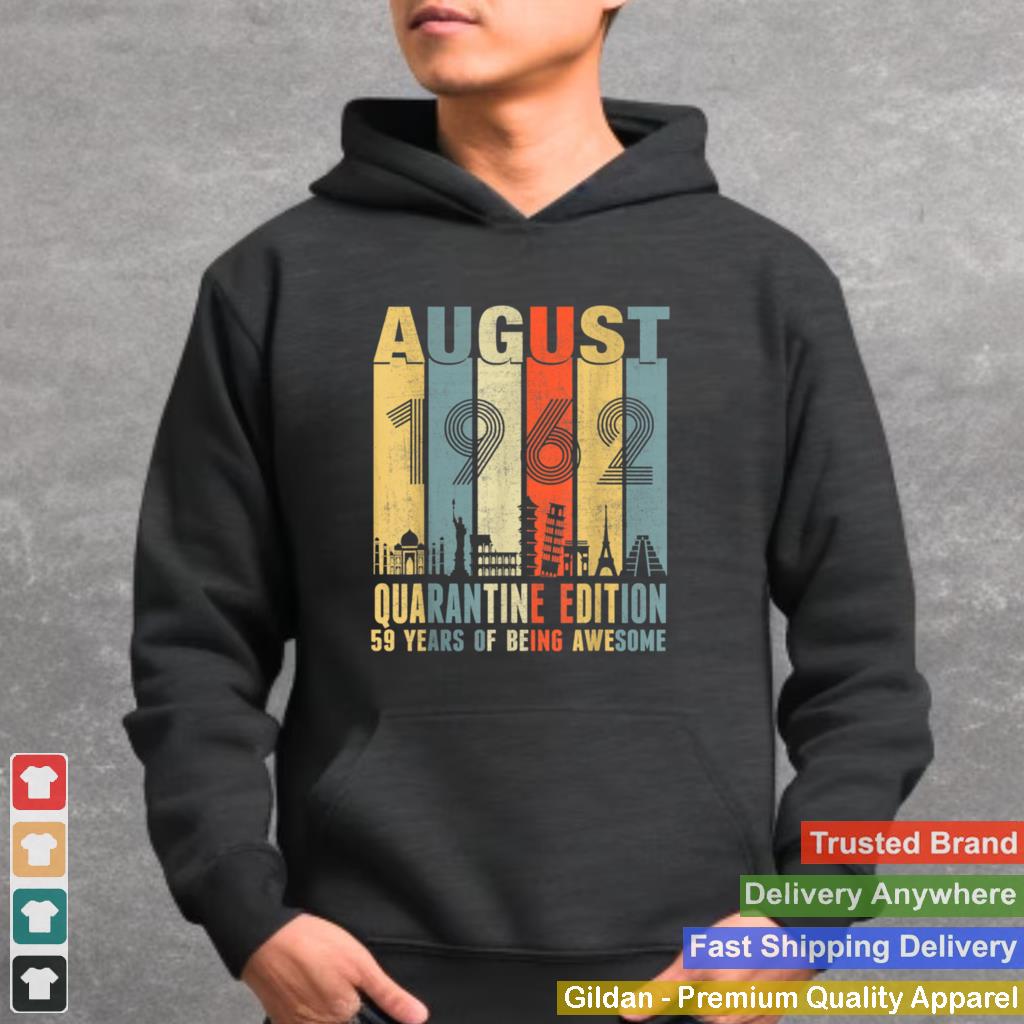 August 1962 59th Birthday Vintage shirt