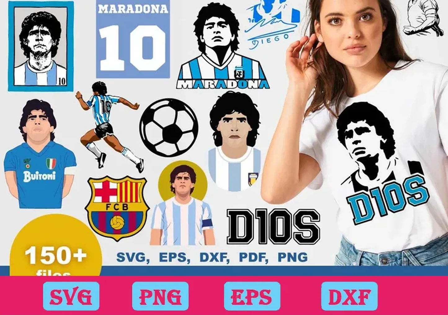 150+ Diego Maradona Svg