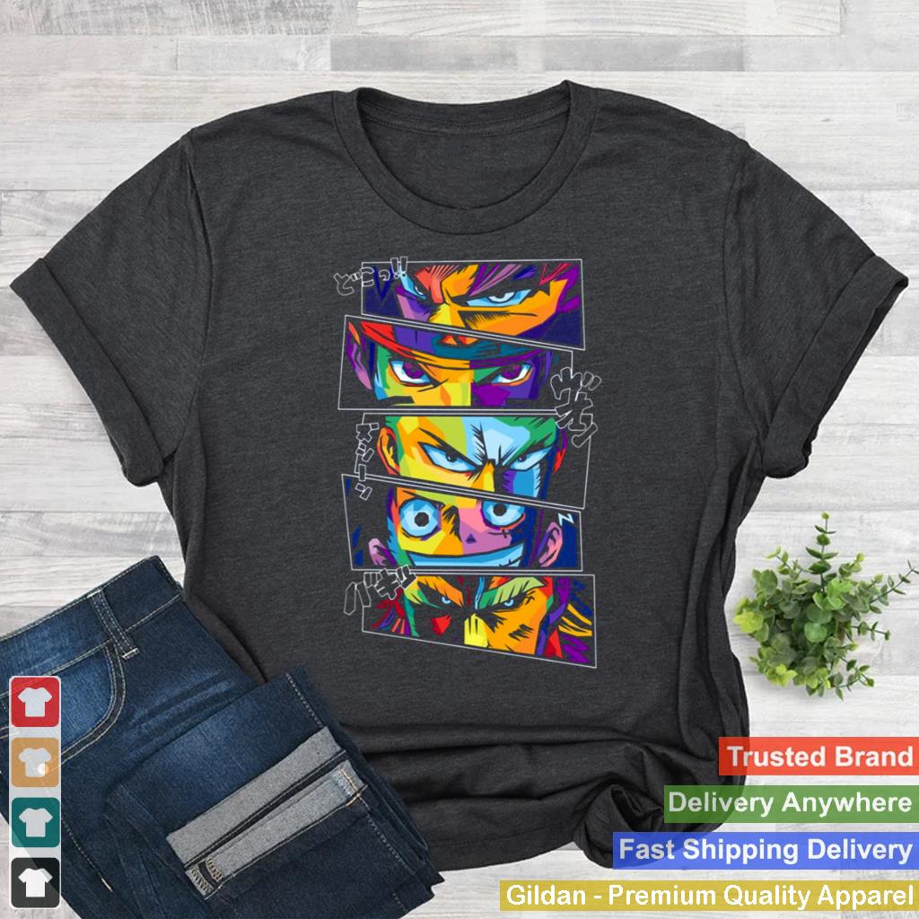 Anime-Legends-In-Pop-Art-Colorful-shirt