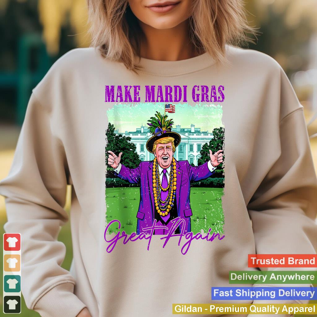 Make Mardi Gras Great Again Funny Trump Parade Costume Humor Tank Top