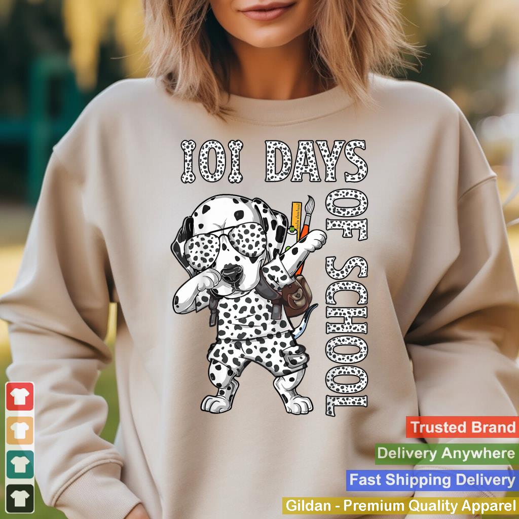 101 Days School Dabbing Dalmatian Dog Teachers Kids