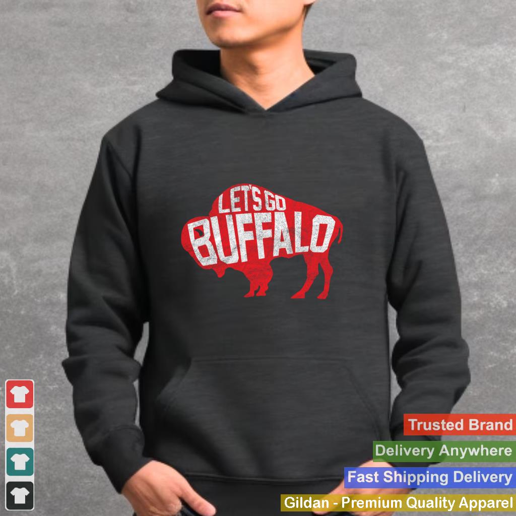 LET'S GO BUFFALO - Ny New York retro sports city fan love Pullover Hoodie