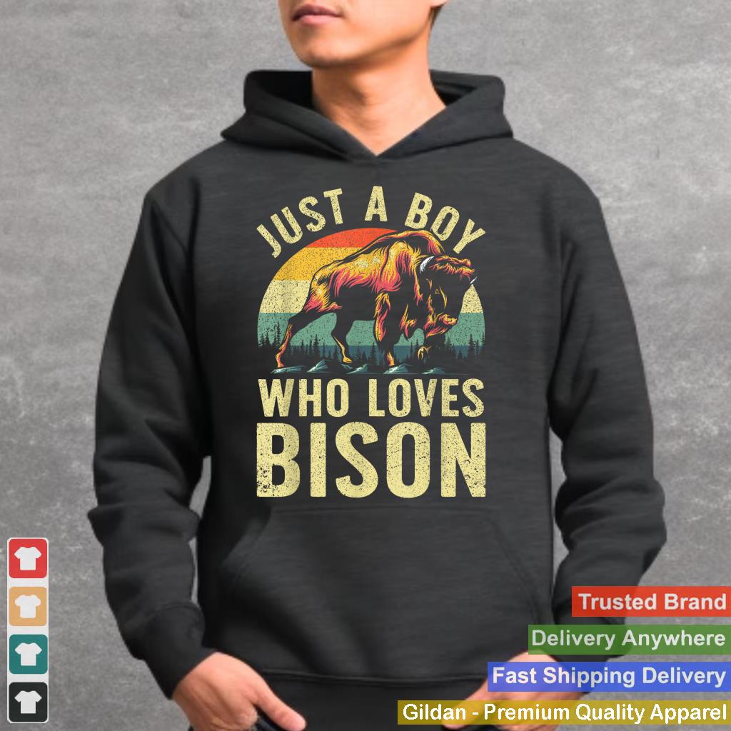 Cool Bison Design For Men Boys Wildlife Buffalo Lover Bison_1