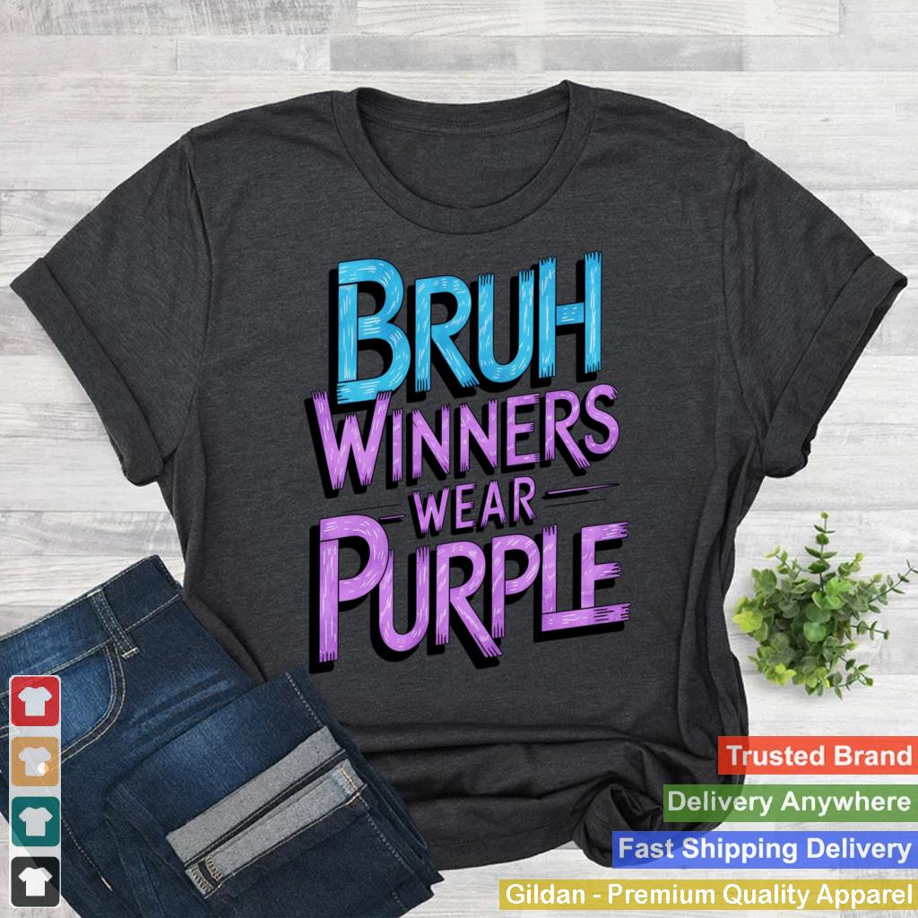 Vintage Bruh Winners Wear Purple Men's and Women's Graphic