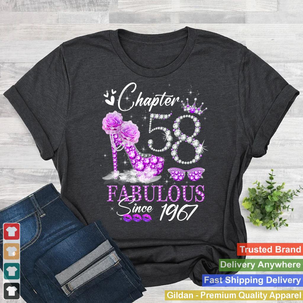 Womens Chapter 58 Fabulous Since 1967 58th Birthday Queen