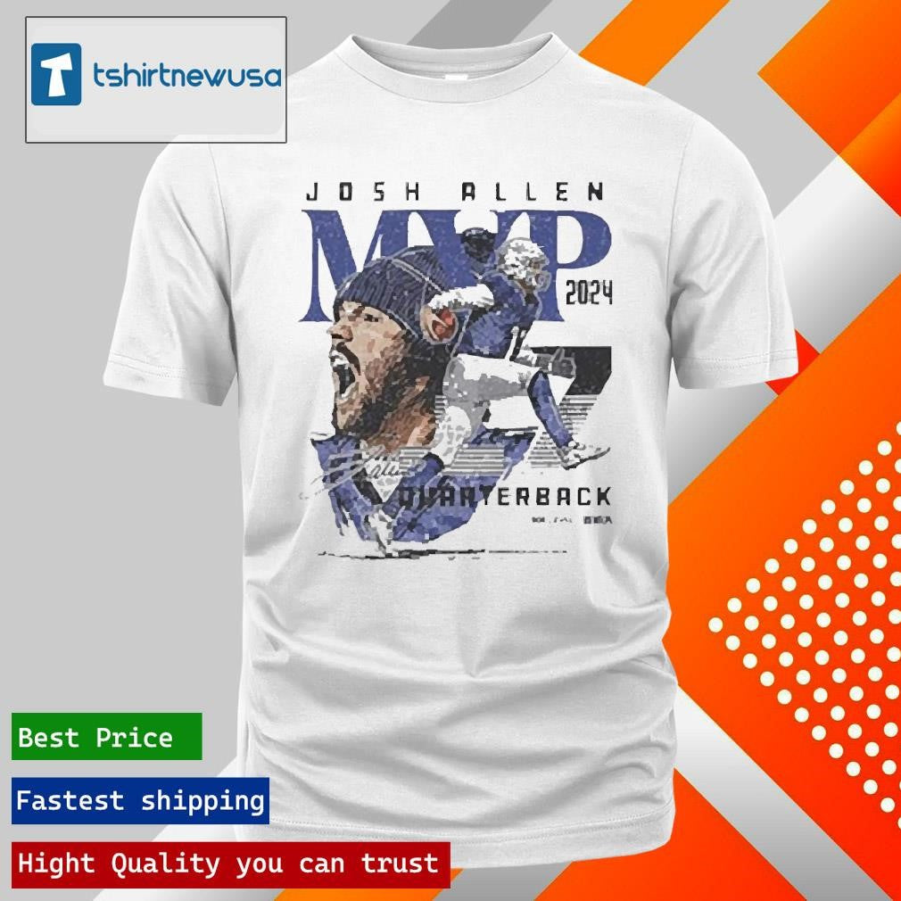 Premium Josh Allen Mvp 2024 Quarterback Signature T-Shirt